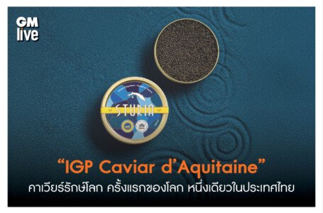 “IGP Caviar d’Aquitaine”  คาเวียร์รักษ์โลก ครั้งแรกของโลก หนึ่งเดียวในประเทศไทยด้วยรสชาติที่บริสุทธิ์และสดใหม่