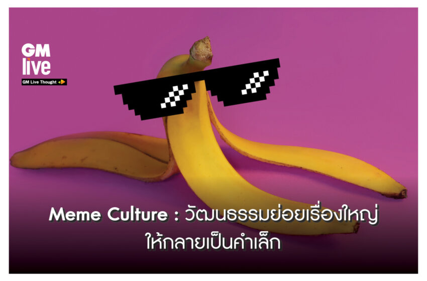  ‘Meme Culture: วัฒนธรรมย่อยเรื่องใหญ่ ให้กลายเป็นคำเล็กๆ’