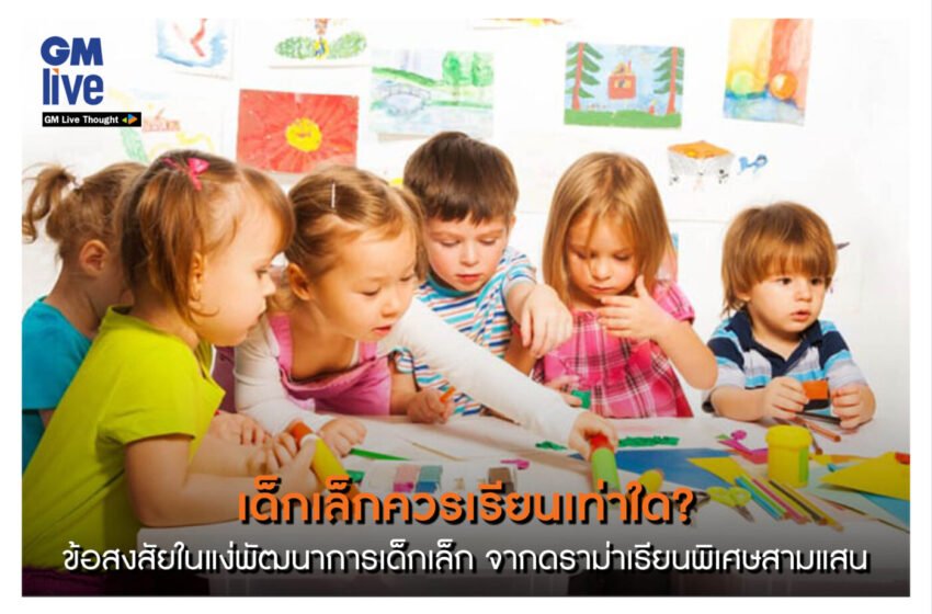  ‘เด็กเล็กควรเรียนเท่าใด? ข้อสงสัยในแง่พัฒนาการเด็กเล็ก จากดราม่าเรียนพิเศษสามแสน’